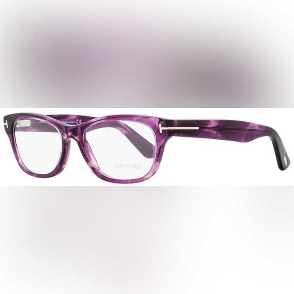 New Tom Ford TF5425 081 53-17-140 Violet Full Rim Rectangular Opticals orig$400+ - Picture 4 of 9